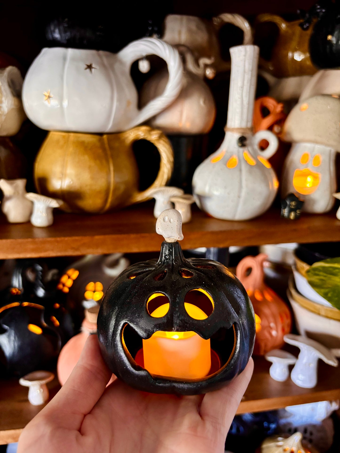 SUZIE - orange tealight holder