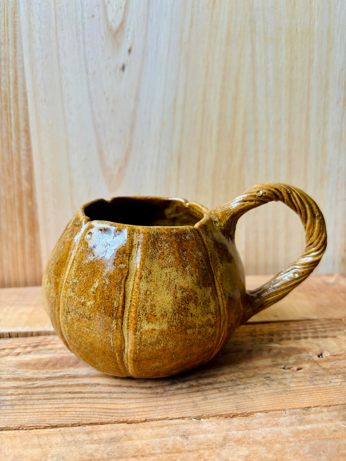 Grande tasse citrouille brun kaki - 4