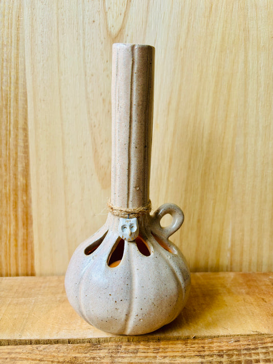 FIOLE - photophore beige moucheté - imparfait
