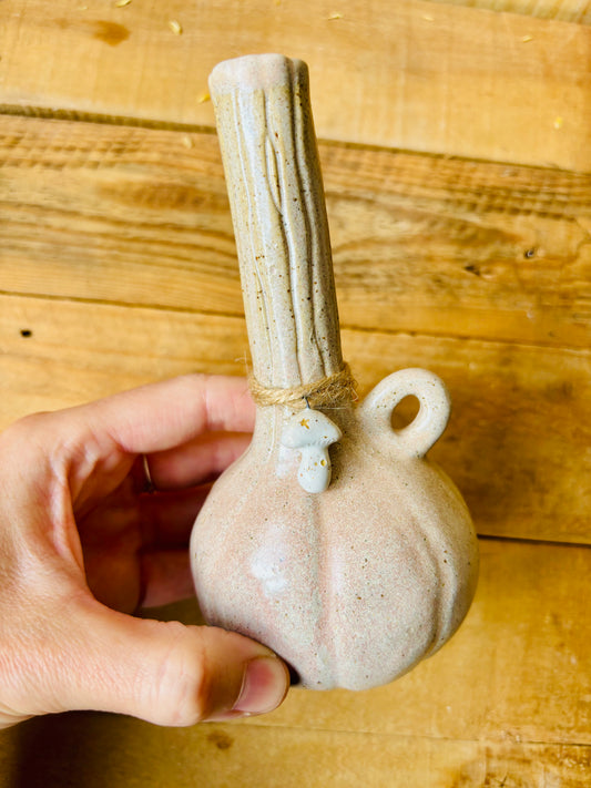 VASE - fiole beige moucheté - 1