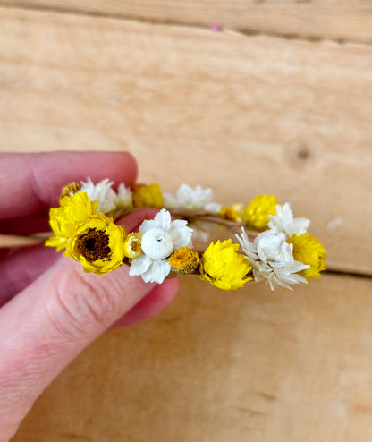 Petite couronne de fleurs séchées - 10