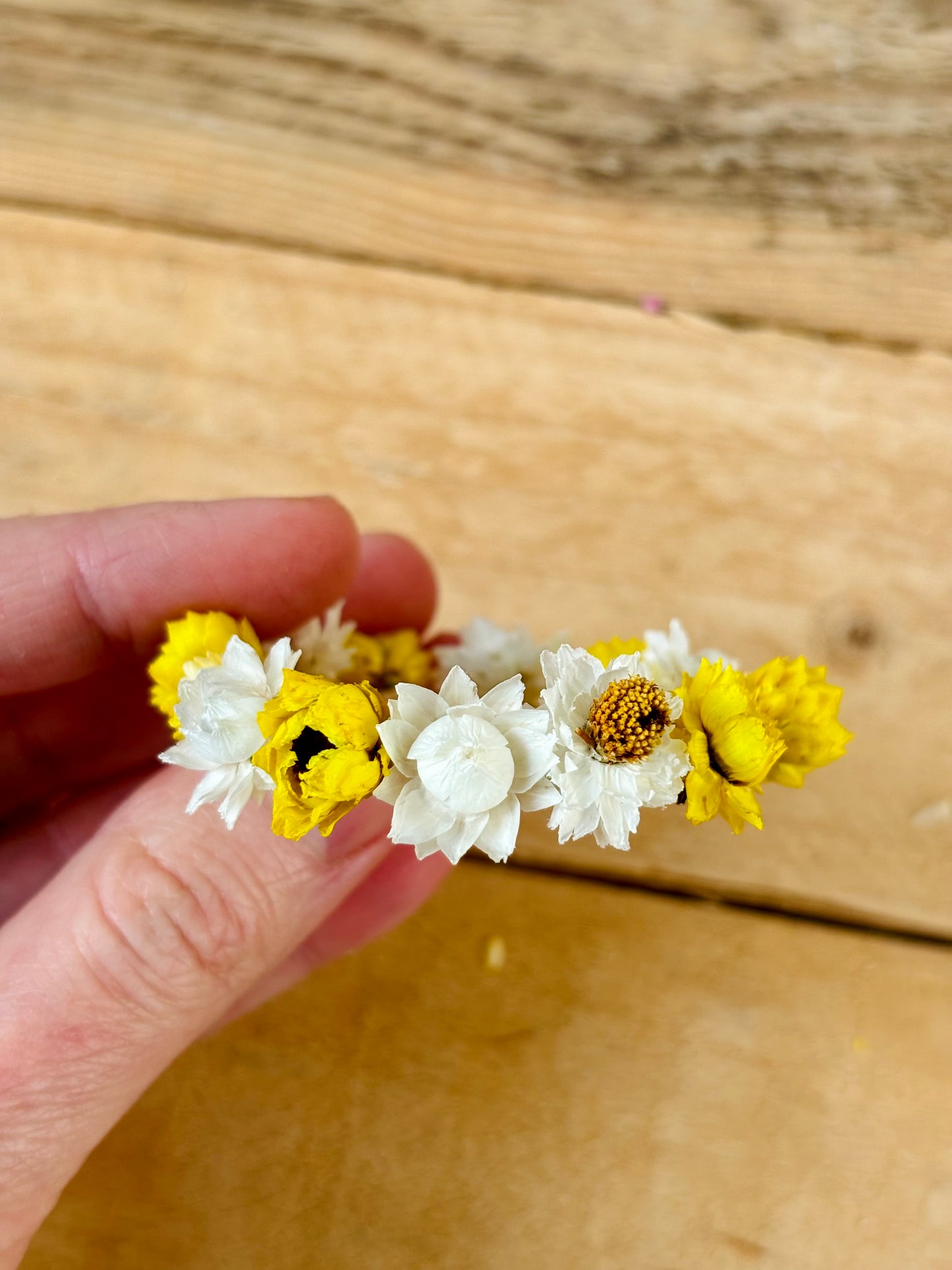 Petite couronne de fleurs séchées - 10