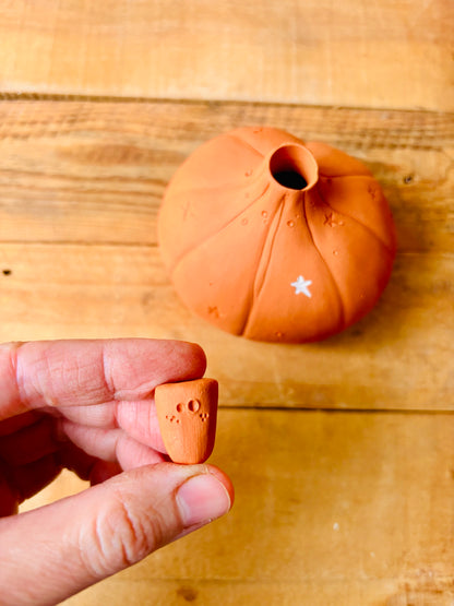 SUZIE - orange tealight holder