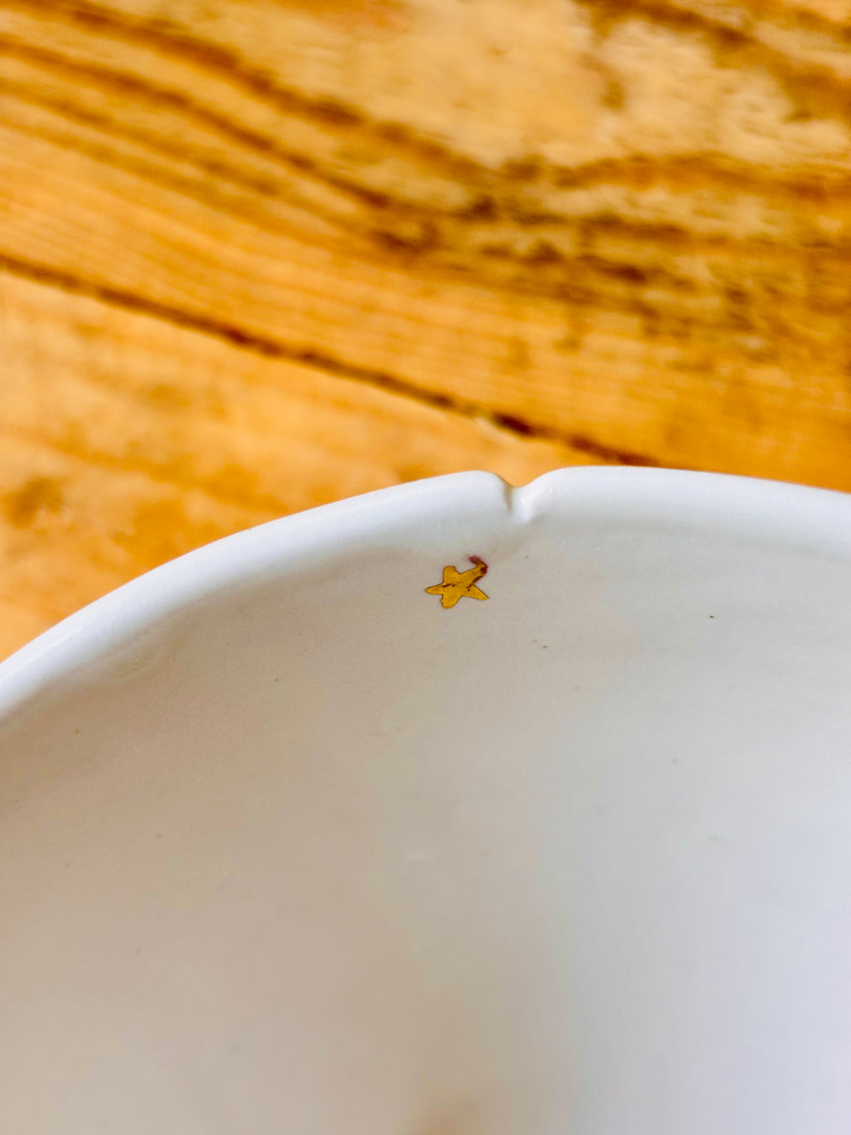 Bol citrouille blanc et or - 2 imparfait