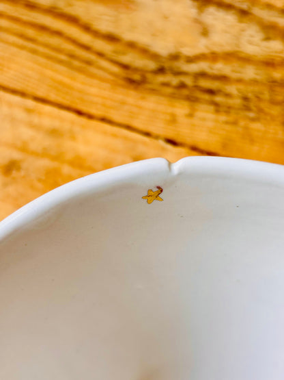 Bol citrouille blanc et or - 2 imparfait