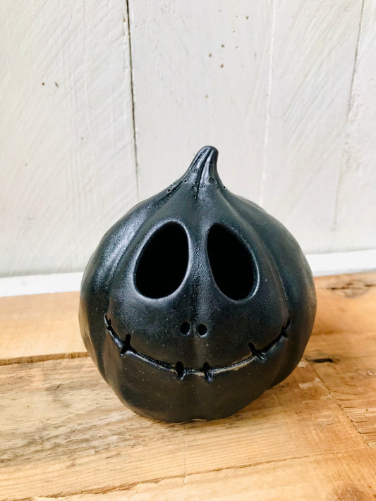 PATRICK - black tealight holder - imperfect 1