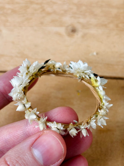 Petite couronne de fleurs séchées - 7